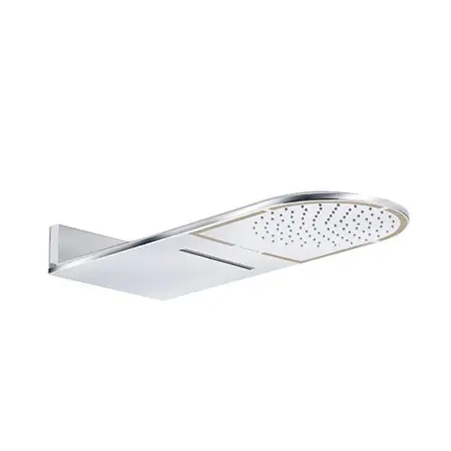 Kludi Kopfbrause in chrom, mit abgerundeter Form und Entlüftungsöffnung. Die Oberfläche ist glatt und spülorientiert für eine gleichmäßige Wasserverteilung.